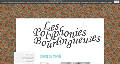 Desktop Screenshot of lespolyphoniesbourlingueuses.org